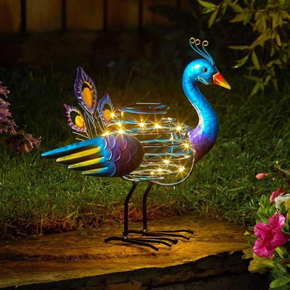 Peacock Spiralight - Outdoor Garden Lights - Polhill Garden Centre