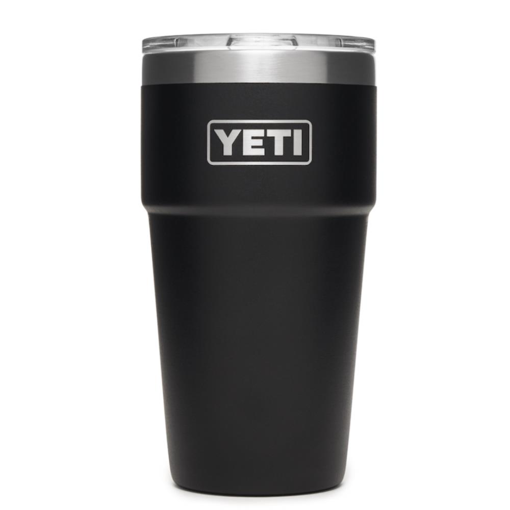 Single 16 Oz Stackable Cup Black - Yeti Mug - Polhill Garden Centre