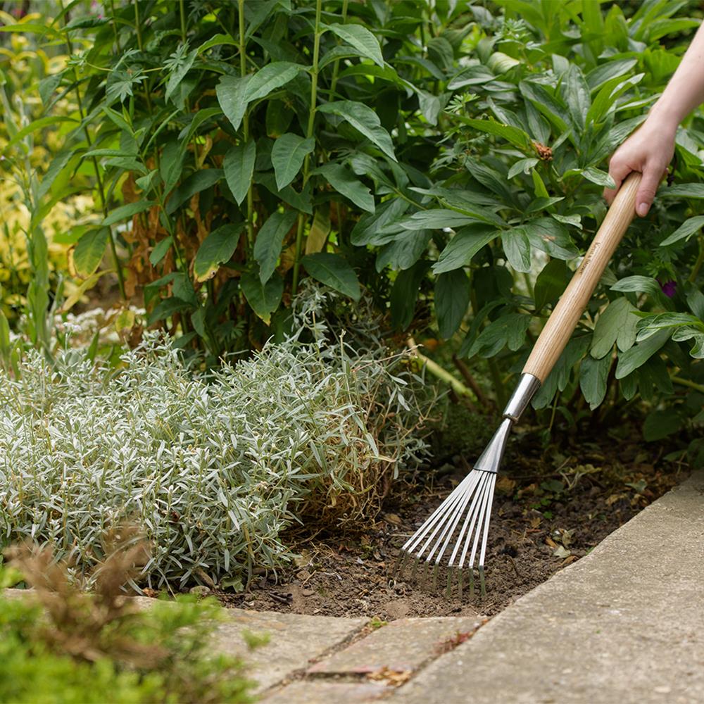 Kent & Stowe Stainless Steel Border Hand Shrub Rake - Rakes - Polhill ...