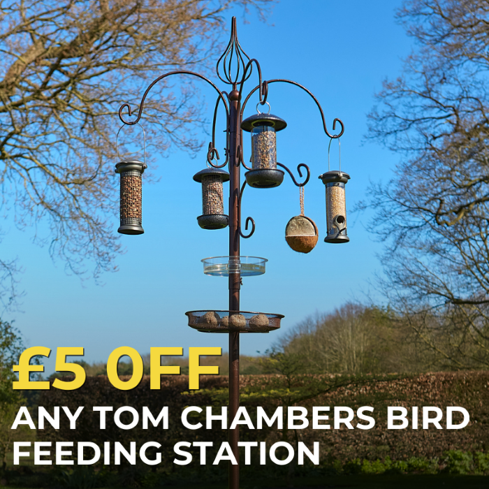 £5 Off Tom Chambers Bird Feeding Stations