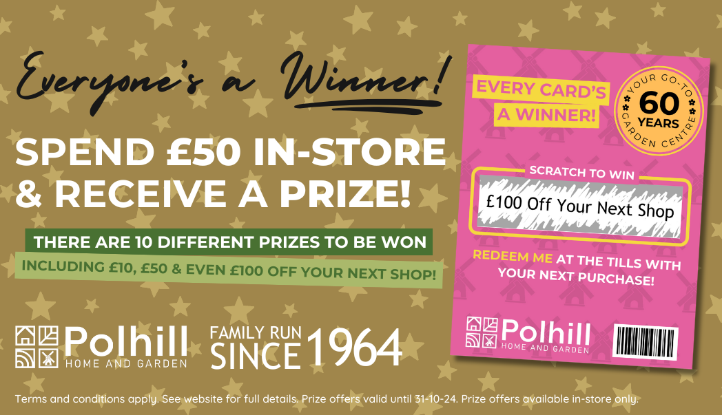 Spend £50 in-store and receive a prize!